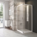 Ravak 1LV40100ZG - Štvordielny rohový sprchovací kút BLIX 80x80 cm biely
