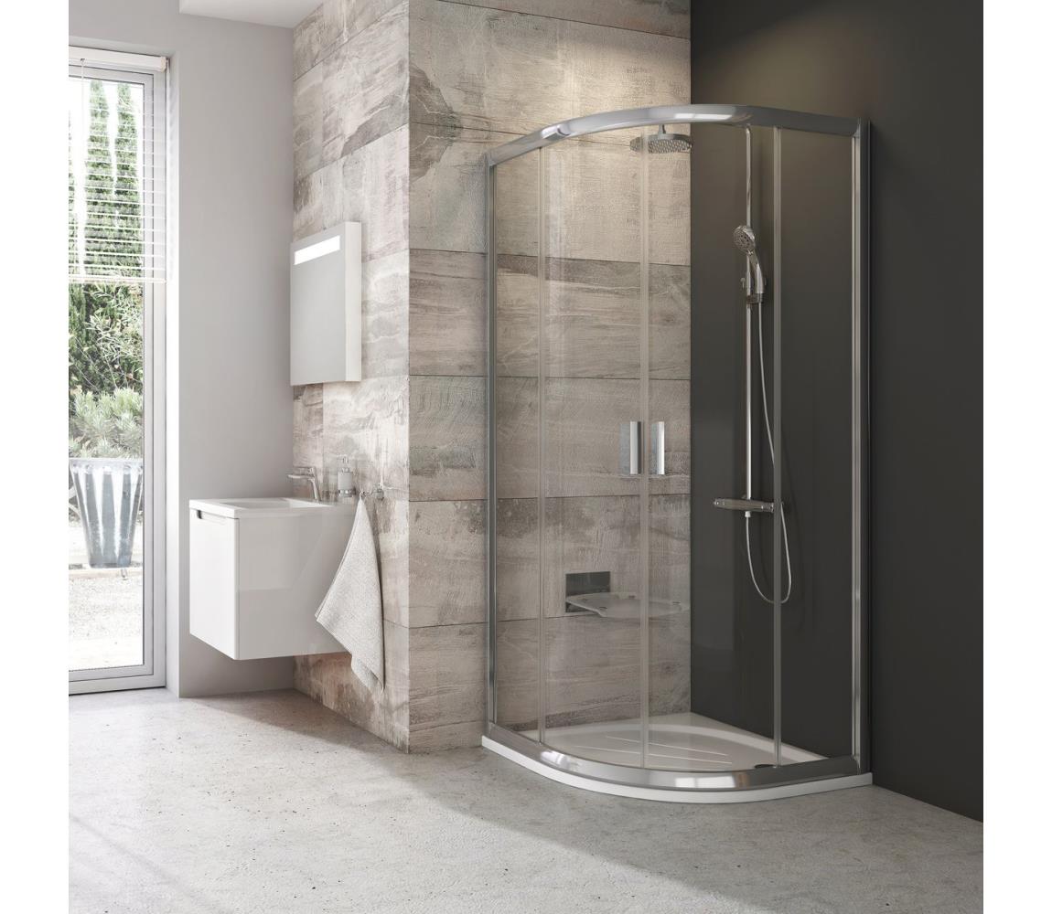 Ravak 3B240C00Z1-Štvordielny štvrťkruhový sprchový kút BLIX 80x80 cm lesklý chróm 3B240C00Z1