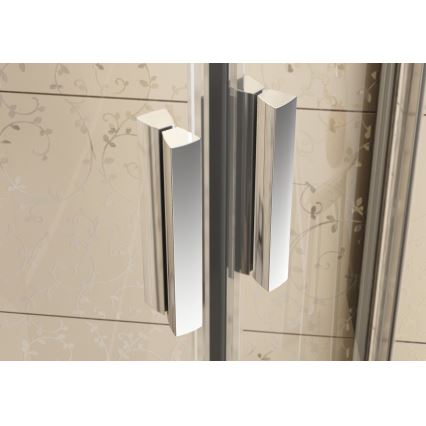 Ravak 3B240C00Z1B - Štvordielny štvrťkruhový sprchový kút BLIX 80x80 cm lesklý chróm