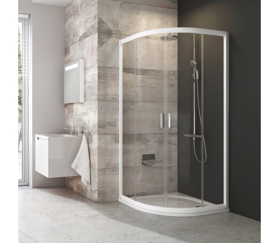 Ravak 3B270100Z1 - Sprchový kút štvordielny štvrťkruhový BLIX 90x90 cm biela 3B270100Z1