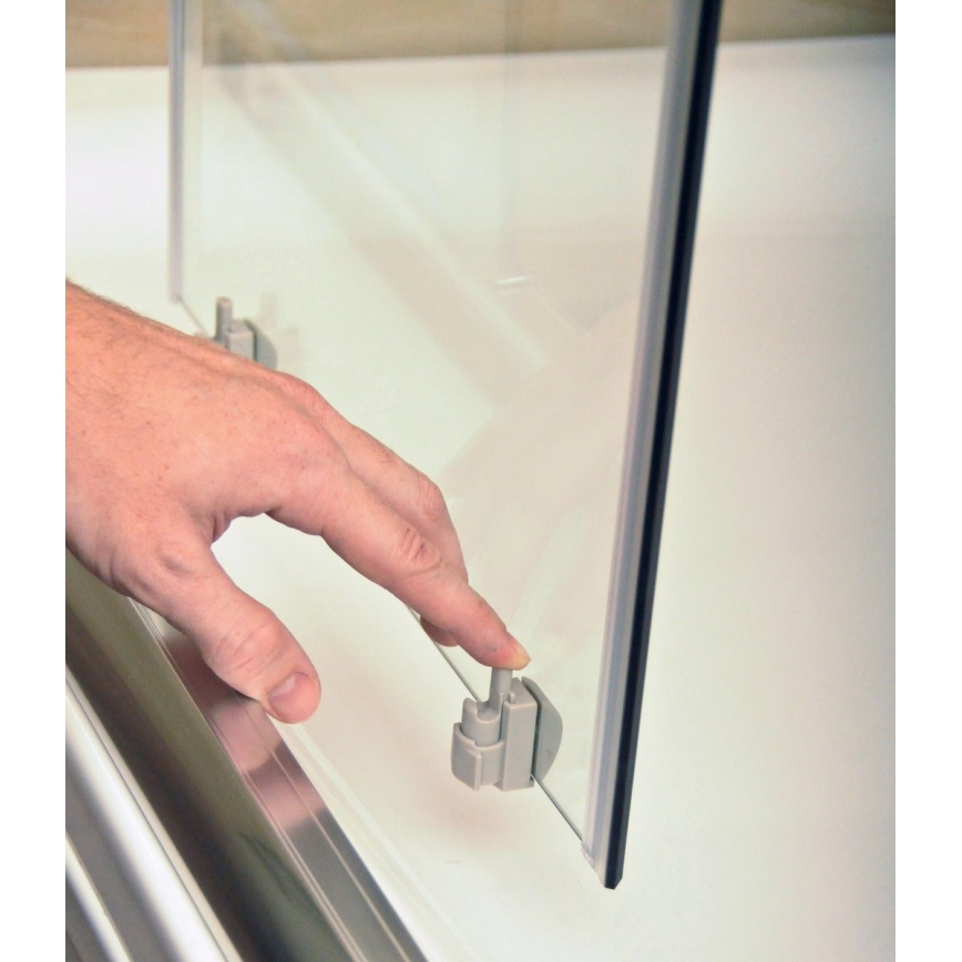 Ravak 3B270100Z1 - Sprchový kút štvordielny štvrťkruhový BLIX 90x90 cm biela