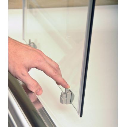 Ravak 3B270U00Z1 - Sprchový kút štvordielny štvrťkruhový BLIX 90 × 90 cm matný chróm