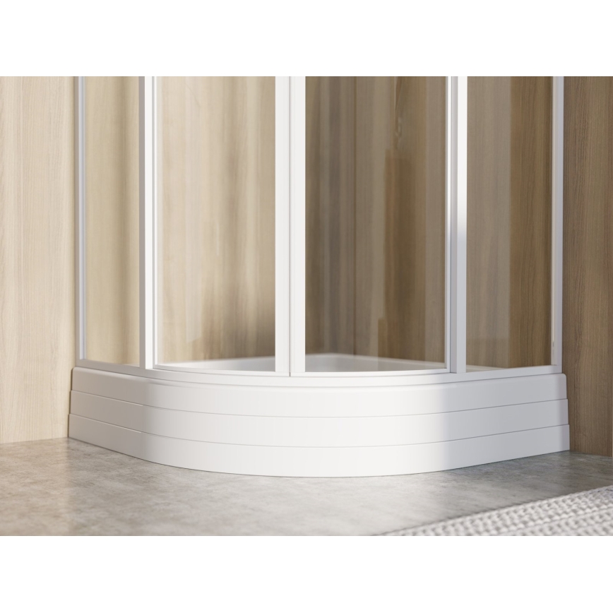 Ravak A204001120 - Sprchová vanička štvrťkruhová RONDA 80x80 cm biela