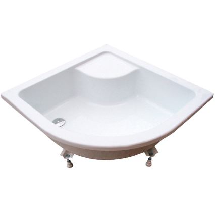 Ravak A217001020 - Štvrťkruhová sprchová vanička SABINA 90x90 cm biela