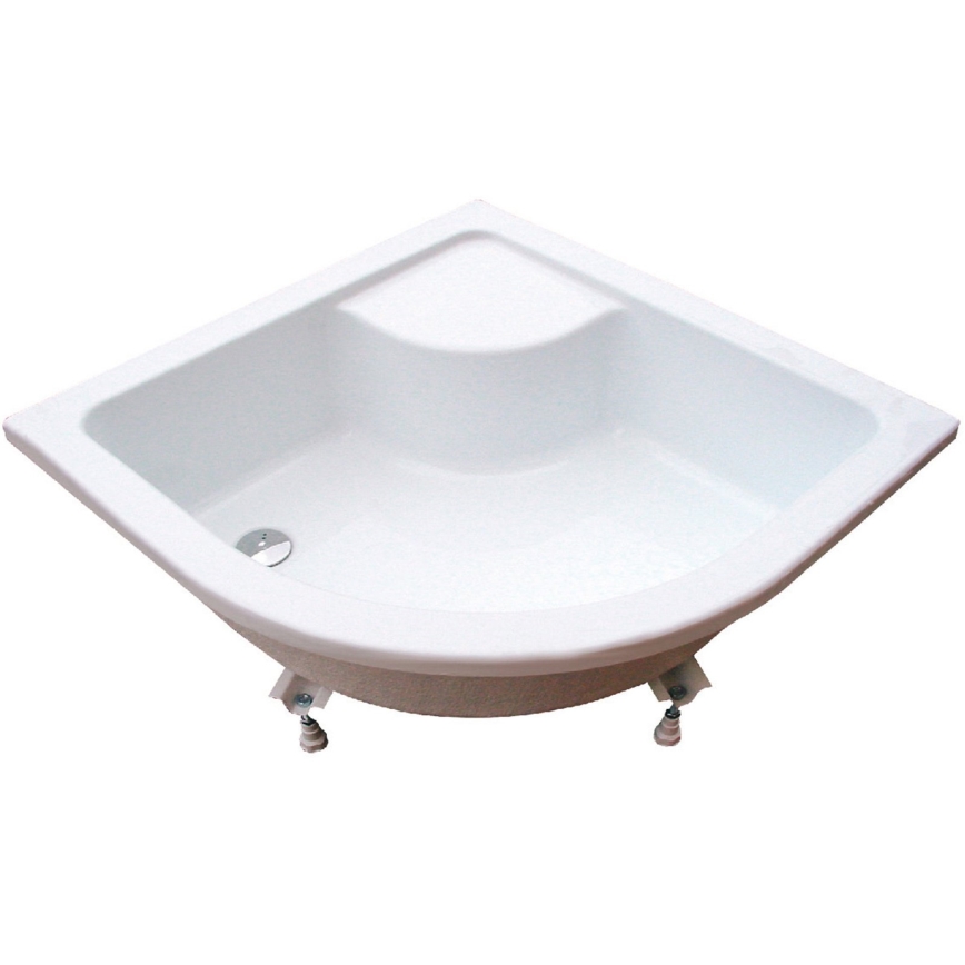 Ravak A217001020 - Štvrťkruhová sprchová vanička SABINA 90x90 cm biela