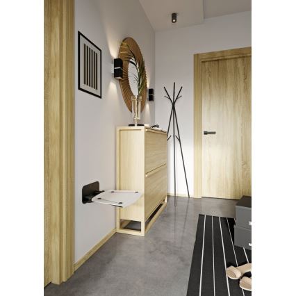 Ravak B8F0000060 - Sklopné sprchové sedátko OVO čierne