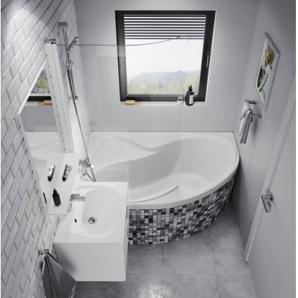 Ravak CM21000000 - Rohová vaňa ROSA 160x105 cm akrylát/biela