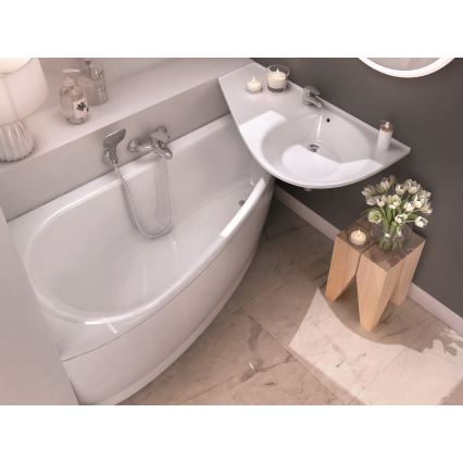 Ravak CQ01000000 - Rohová vaňa AVOCADO 160x75 cm akrylát/biela