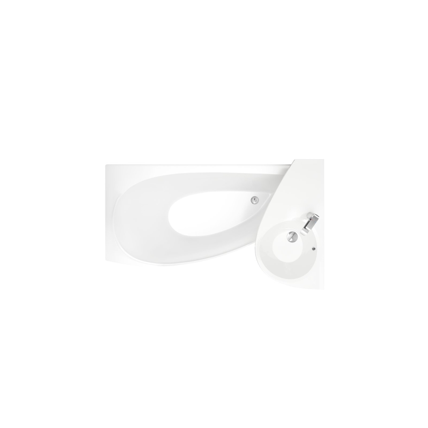 Ravak CQ01000000 - Rohová vaňa AVOCADO 160x75 cm akrylát/biela