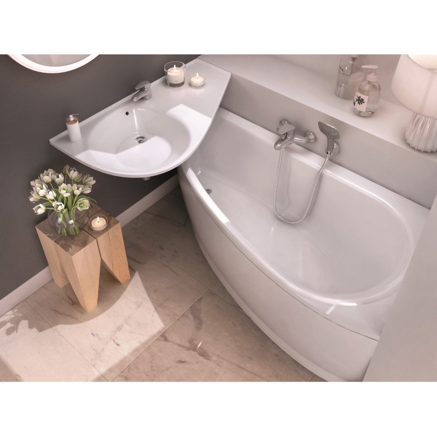 Ravak CS01000000 - Rohová vaňa AVOCADO 150x75 cm akrylát/biela