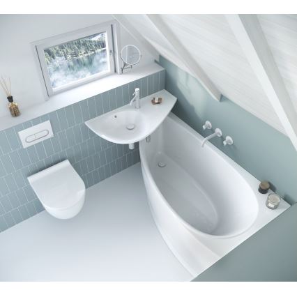 Ravak CS01000000 - Rohová vaňa AVOCADO 150x75 cm akrylát/biela