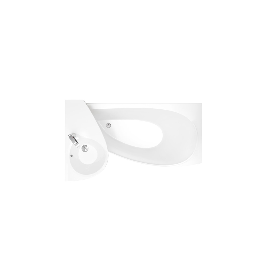 Ravak CS01000000 - Rohová vaňa AVOCADO 150x75 cm akrylát/biela