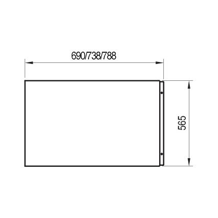 Ravak CZ00140A00 - Bočný panel pre vaňu 80 cm akrylát/biela