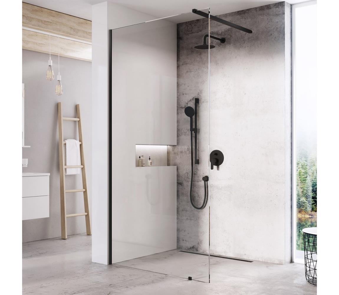 Ravak GW9WA030SZ1 - Sprchový kút WALK-IN 100x200 cm čierny GW9WA030SZ1