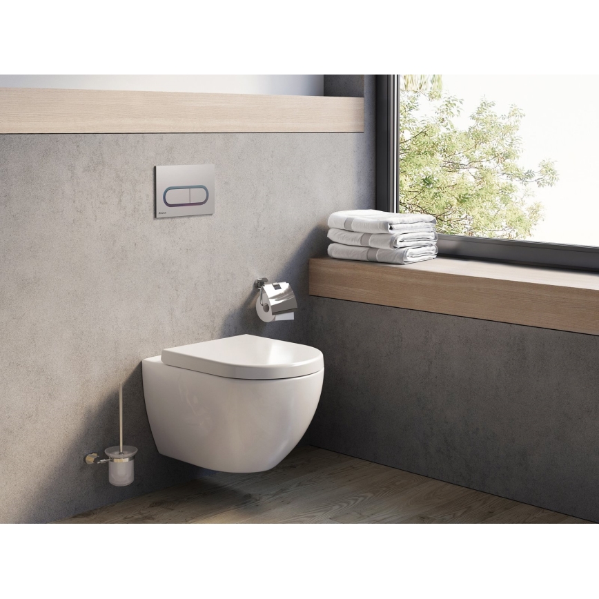 Ravak X01516 - Závesné WC UNI CHROME keramika/biela