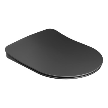 Ravak X01795 - WC sedátko SoftClose CHROME čierne