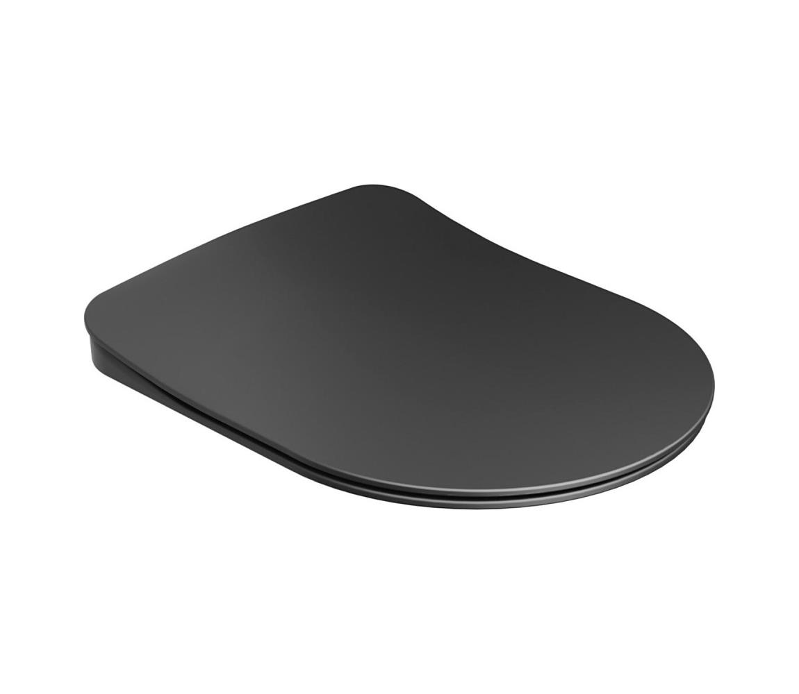 Ravak X01795 - WC sedátko SoftClose CHROME čierne X01795