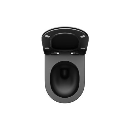 Ravak X01795 - WC sedátko SoftClose CHROME čierne