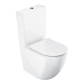 Ravak X01870 - kombinované bezokrajové WC (Rimless) s WC sedátkom SoftClose OPTIMA, keramika/biela