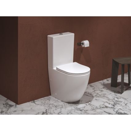 Ravak X01870 - kombinované bezokrajové WC (Rimless) s WC sedátkom SoftClose OPTIMA, keramika/biela