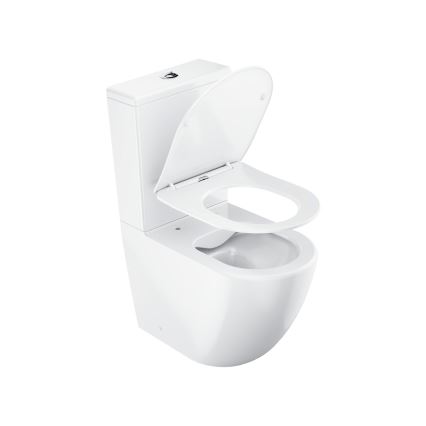 Ravak X01870 - kombinované bezokrajové WC (Rimless) s WC sedátkom SoftClose OPTIMA, keramika/biela