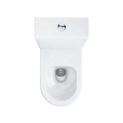 Ravak X01872 - WC kombi bez oplachového okraja so sedátkom SoftClose ELEGANT keramika/biela