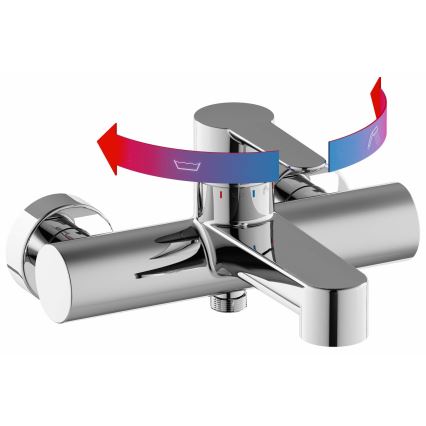 Ravak X070115 - Vaňová batéria PURI lesklý chróm