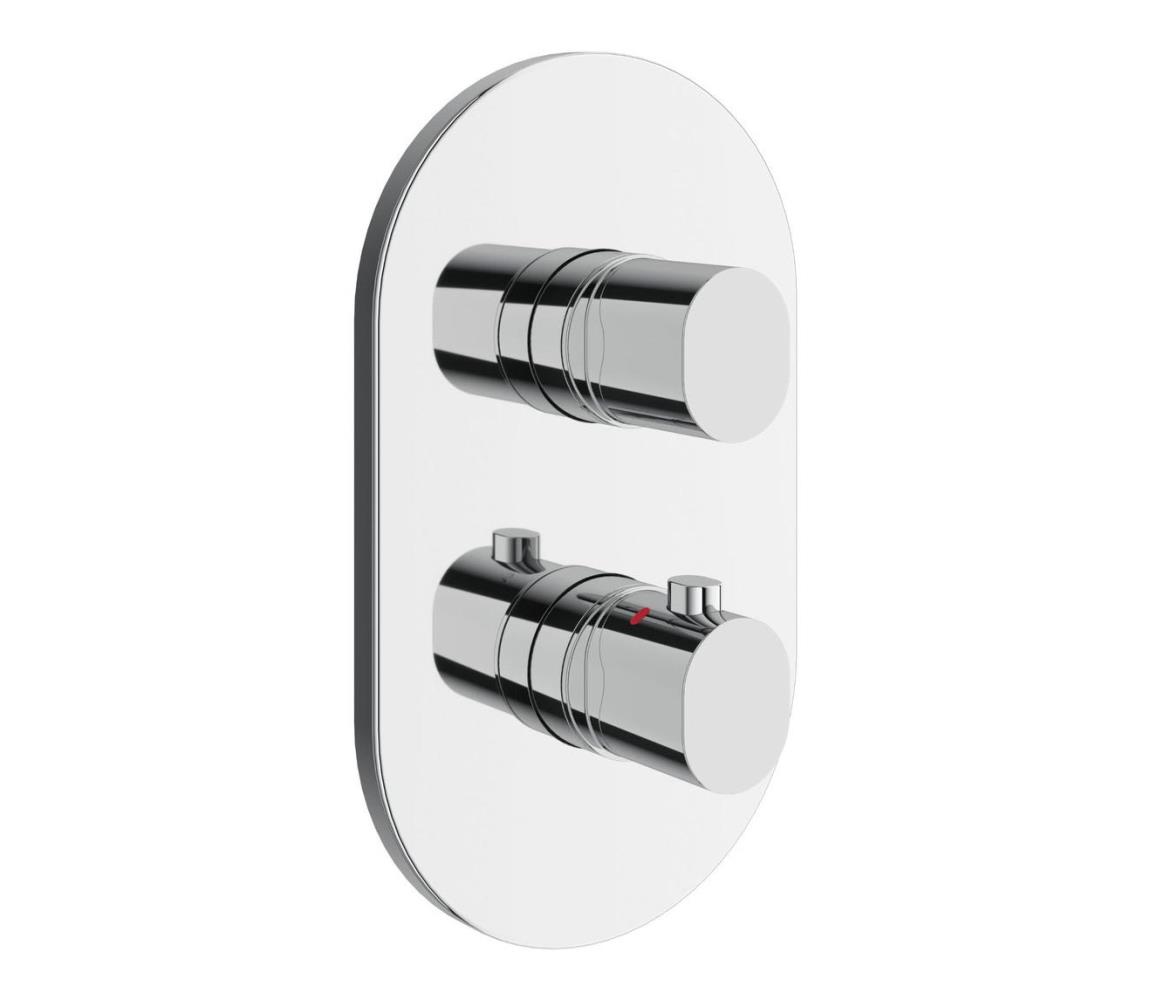 Ravak X070457 - Termostatická sprchová batéria pre podomietkovú inštaláciu CHROME lesklý chróm X070457