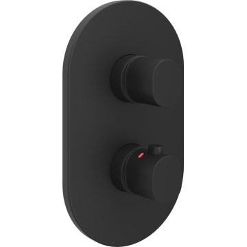 Ravak X070469 - Termostatická sprchová batéria pre podomietkovú inštaláciu CHROME čierna