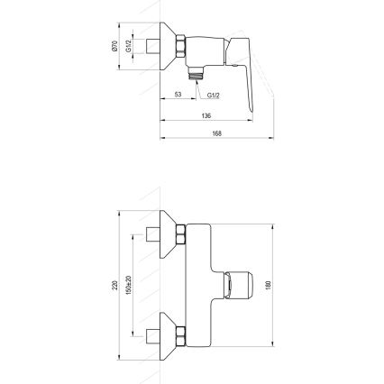 Ravak X070474 - Sprchová batéria LIFE lesklý chróm