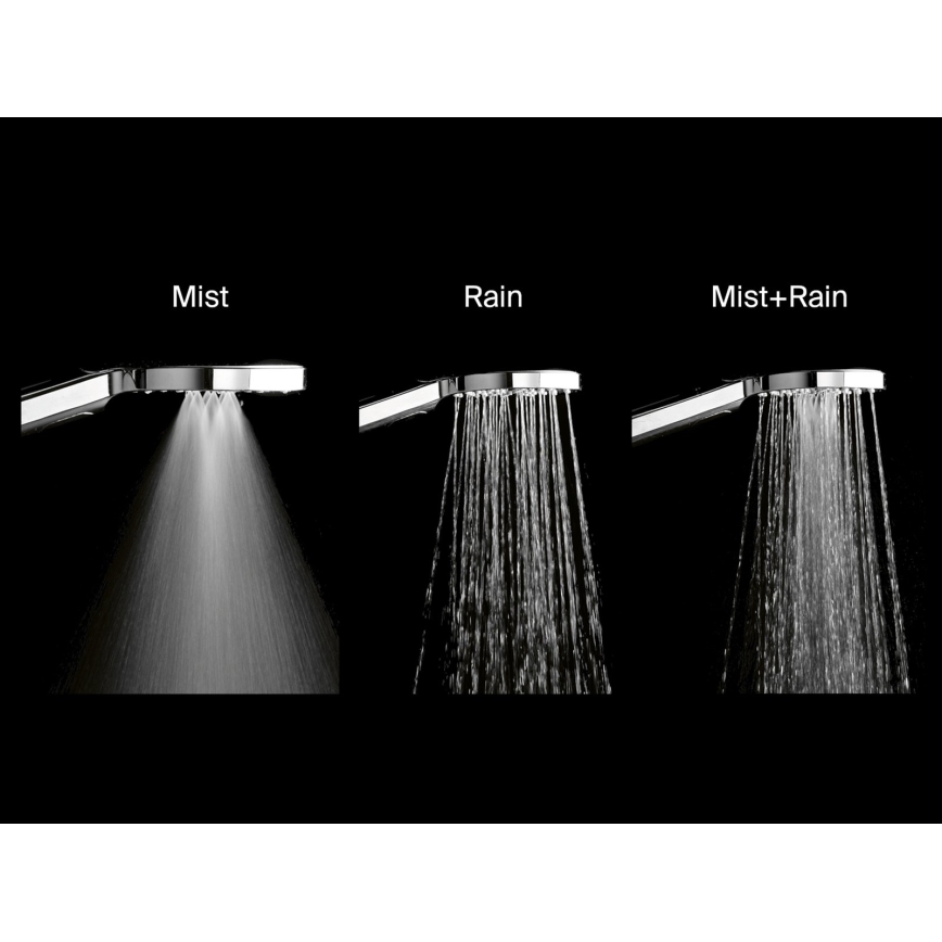 Ravak X07P233 - Ručná sprcha s tlačidlom FLAT lesklý chróm