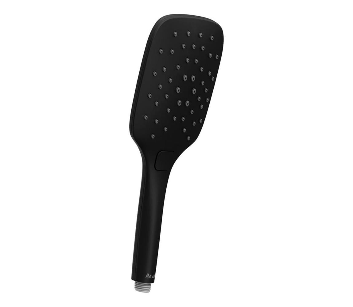 Ravak X07P569 - Ručná sprcha s tlačidlom čierna X07P569
