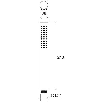 Ravak X07P573 - Ručná sprcha AIR čierna