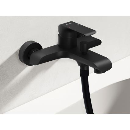 Ravak X07S114 - Vaňová súprava s batériou FLAT matná čierna