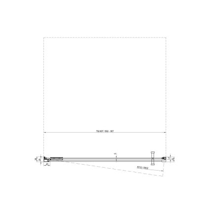 Ravak X0VV70300Z1 - Sprchové dvere COOL 90x195 cm čierna