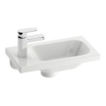 Ravak XJGL1100000 - Závesné umývadlo CHROME 40x22 cm liaty mramor/biela