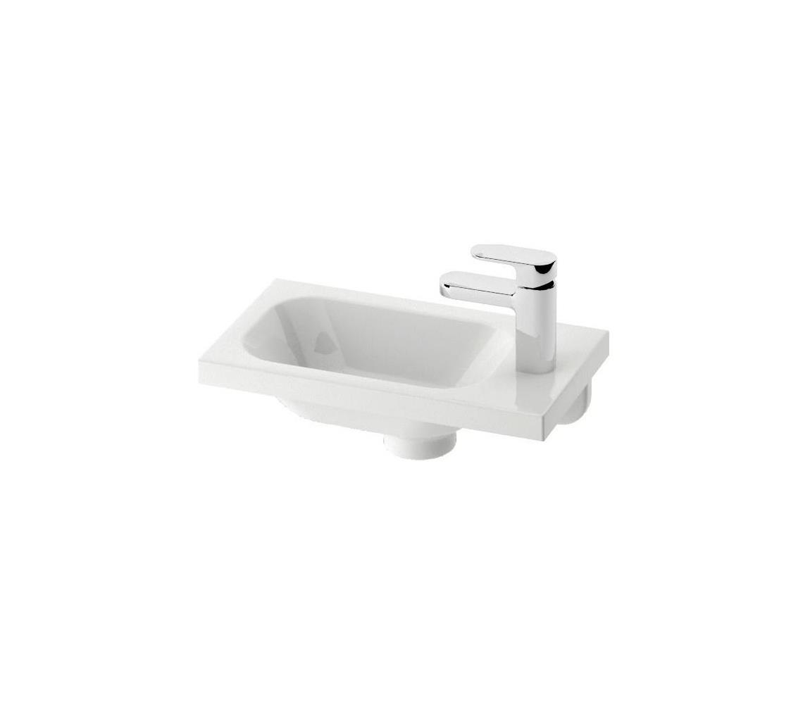 Ravak XJGP1100000 - Závesné umývadlo CHROME 40x22 cm liaty mramor/biela XJGP1100000