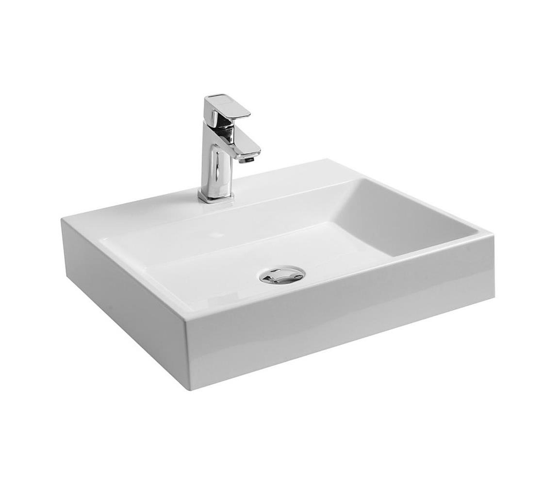Ravak XJO01250000 - Závesné umývadlo NATURAL 50x45 cm liaty mramor/biela XJO01250000