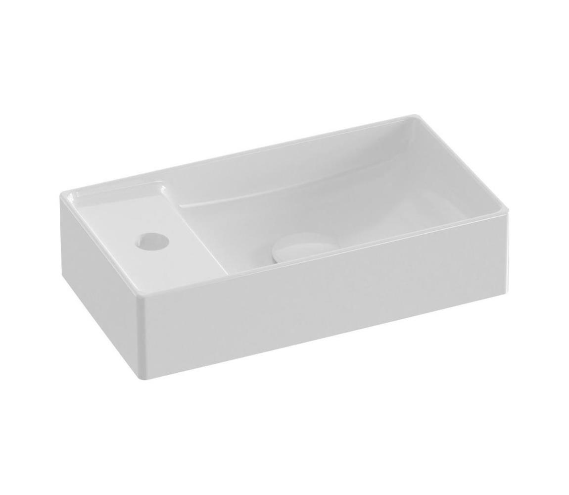Ravak XJX01240000 - Umývadlo na dosku VEDA SLIM 40x22 cm keramika/biela XJX01240000