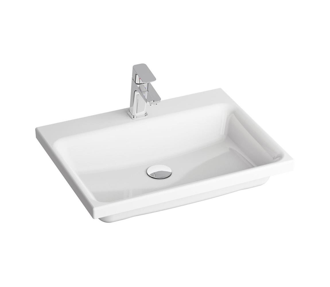 Ravak XJX01260001 - Zapustené umývadlo COMFORT 60x46 cm keramika/biela XJX01260001
