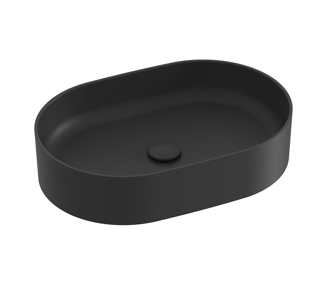 Ravak XJX0D155000 - Umývadlo na dosku CERAMIC SLIM 55x37 cm keramika/čierna XJX0D155000