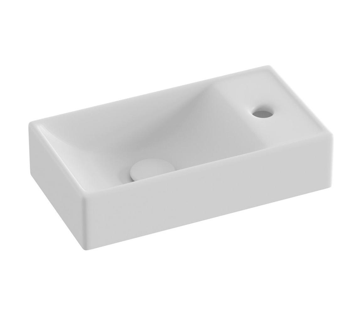 Ravak XJXP1240000 - Závesné umývadlo VEDA 40,8x22,2 cm keramika/biela XJXP1240000