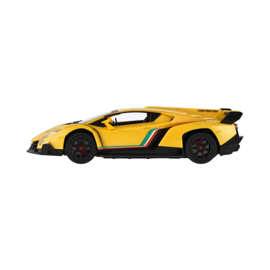 RC auto Lamborghini na diaľkové ovládanie, napájanie 3×AA + 2×AA, žlté