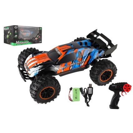 RC buggy s diaľkovým ovládaním 7,4V/500 mAh, modrá/oranžová