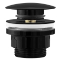 REA-A4100 - Umyvadlový odtok CLICK-CLACK, priemer 6,4 cm, lesklá čierna