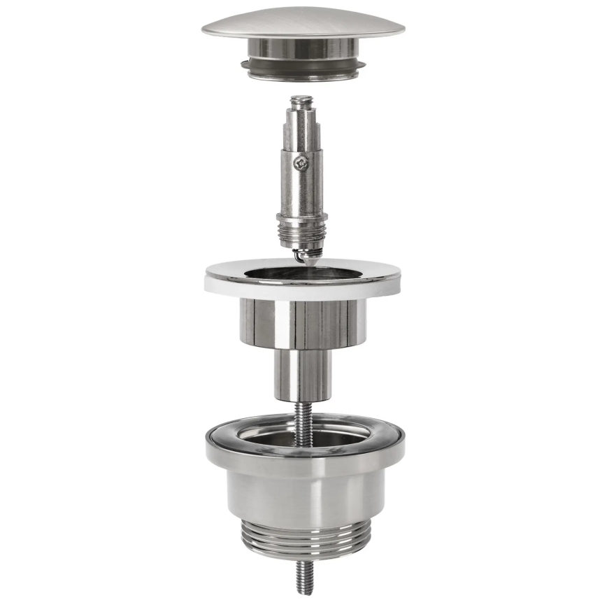 REA-A4400 - Umývadlový sifón s výpusťou CLICK-CLACK pr. 6,4 cm nikel