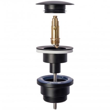 REA-A5216 - Umývadlová výpusť CLICK-CLACK pr. 6,4 cm čierna