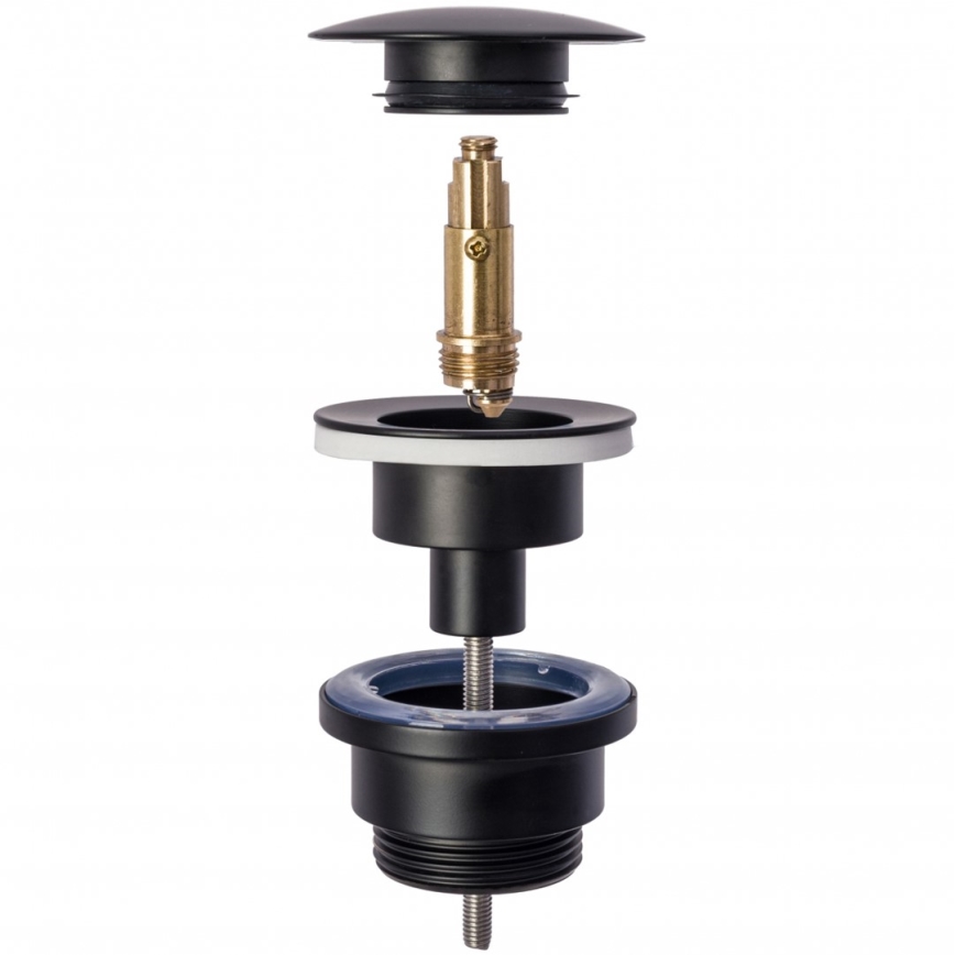 REA-A5216 - Umývadlová výpusť CLICK-CLACK pr. 6,4 cm čierna