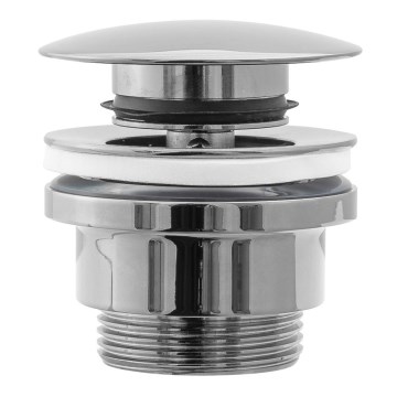 REA-A5217 - Umývadlová výpusť CLICK-CLACK priemer 6,4 cm lesklý chróm