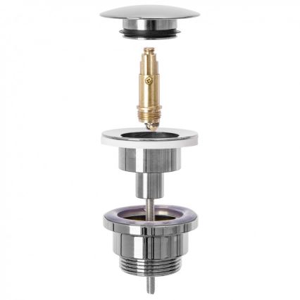 REA-A5217 - Umývadlová výpusť CLICK-CLACK priemer 6,4 cm lesklý chróm